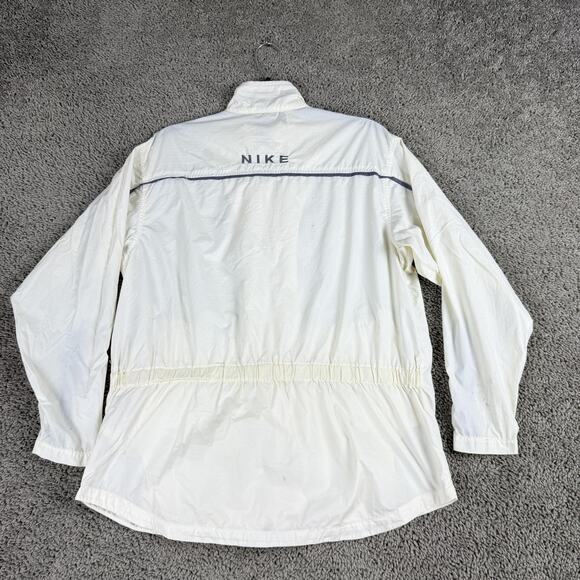 Nike Jacket Womens Small White Full Zip Windbreaker Track Running Coat - Picture 6 of 15